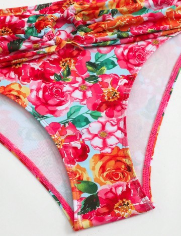 Costum de baie SHEIN, floral print