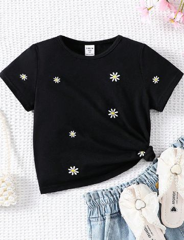Tricou Shein Kids, negru