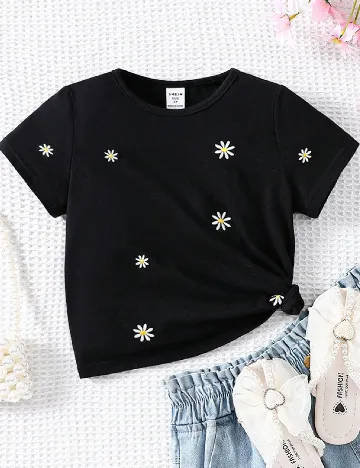 Tricou Shein Kids, negru