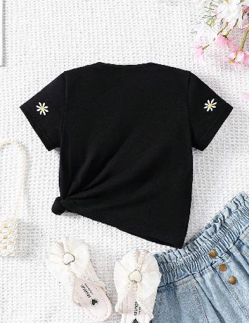Tricou Shein Kids, negru