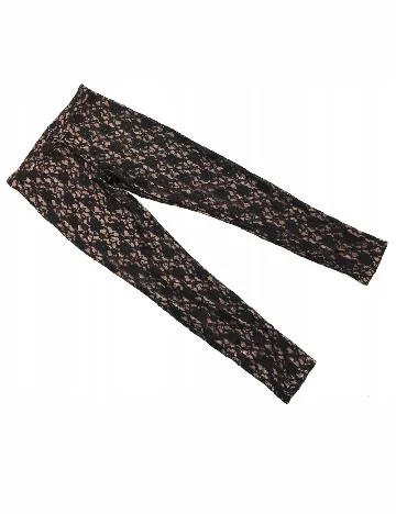 Pantaloni Calzedonia, negru/crem