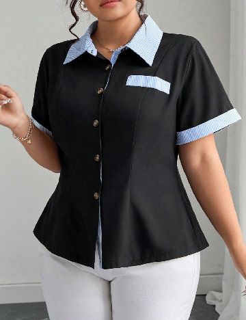 Camasa SHEIN CURVE, negru