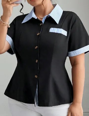 Camasa SHEIN CURVE, negru