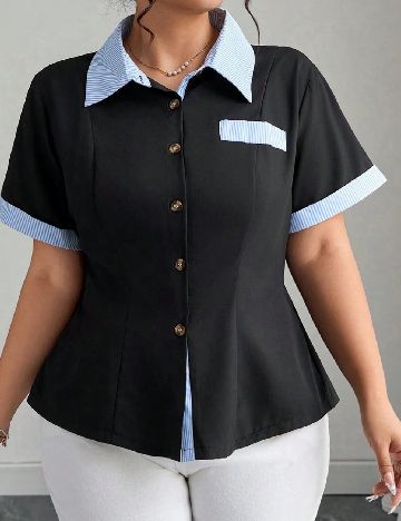 Camasa SHEIN CURVE, negru