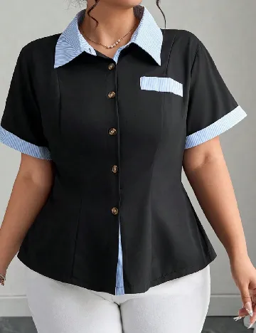 Camasa SHEIN CURVE, negru