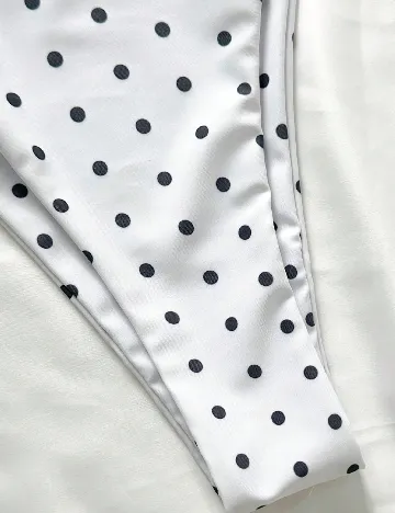 Costum de baie SHEIN, alb/negru