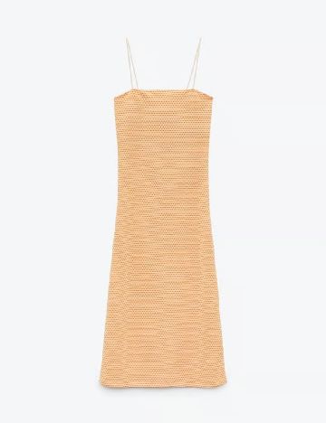 Rochie lunga Zara, portocaliu