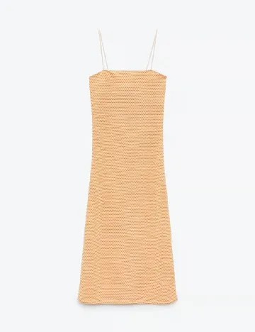Rochie lunga Zara, portocaliu
