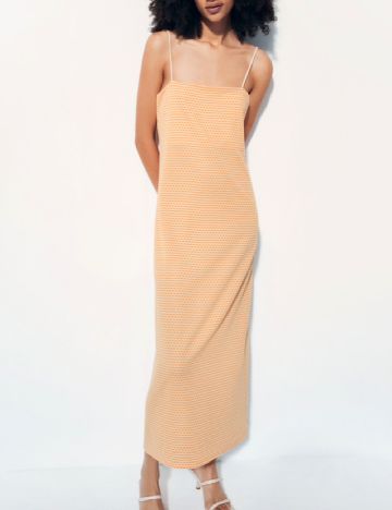 Rochie lunga Zara, portocaliu