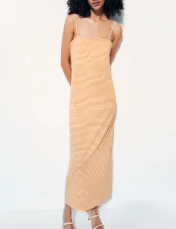 Rochie lunga Zara, portocaliu