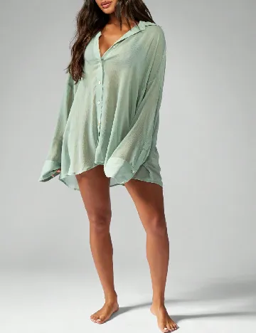 Camasa MISSGUIDED Plus Size, verde