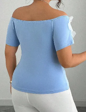 Bluza SHEIN CURVE, albastru