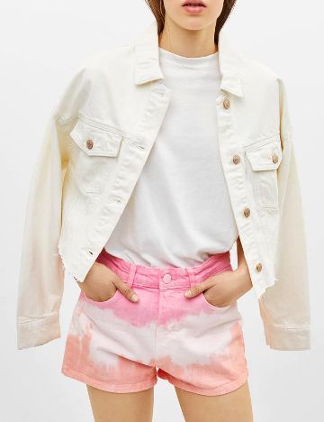 Pantaloni scurti Bershka, roz
