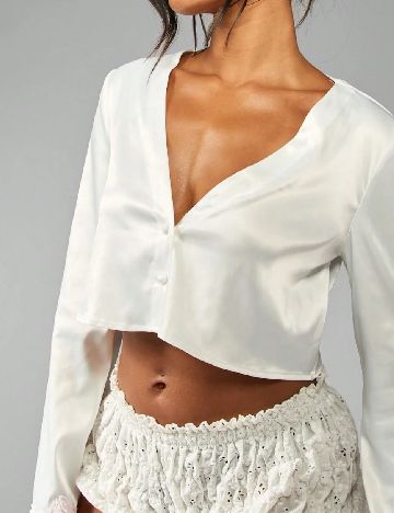 Top Missguided, ecru
