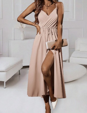 Rochie medie SHEIN, crem