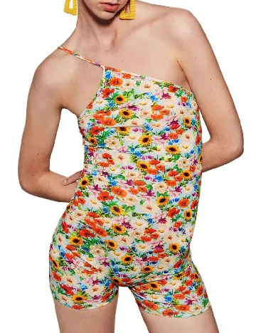 Salopeta Zara, floral print