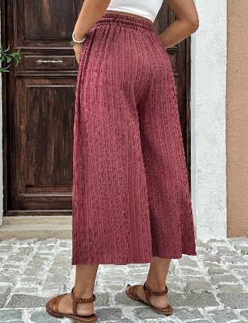 Pantaloni SHEIN Maternity, roz pudra inchis