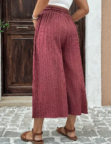 Pantaloni SHEIN Maternity, roz pudra inchis