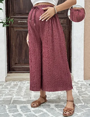 Pantaloni SHEIN Maternity, roz pudra inchis
