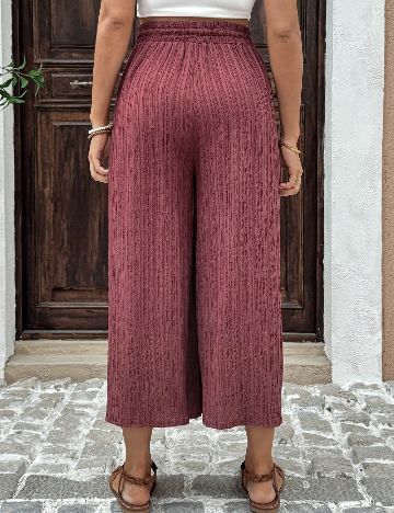 Pantaloni SHEIN Maternity, roz pudra inchis