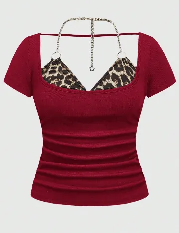 Bluza SHEIN CURVE, rosu