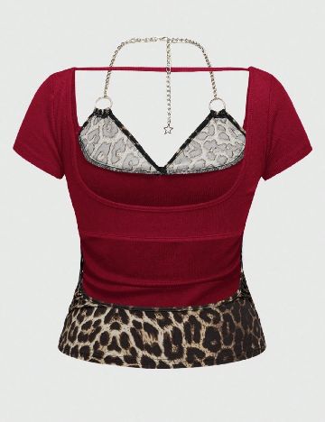 Bluza SHEIN CURVE, rosu