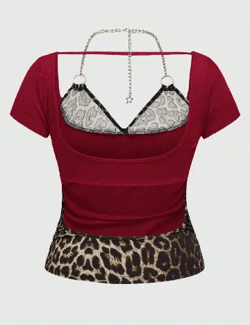 Bluza SHEIN CURVE, rosu