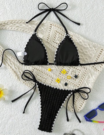 Costum de baie SHEIN, negru