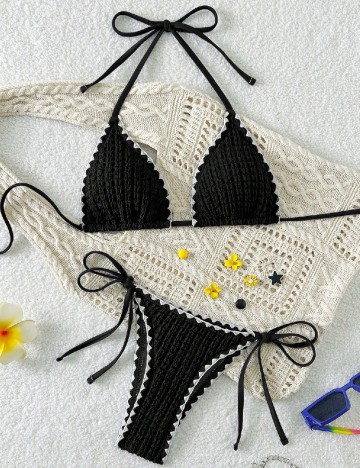 Costum de baie SHEIN, negru
