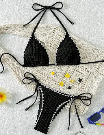 Costum de baie SHEIN, negru