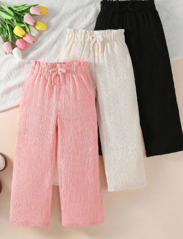 Set pantaloni 3 bucati Shein Kids, mix culori