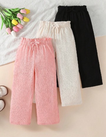 Set pantaloni 3 bucati Shein Kids, mix culori
