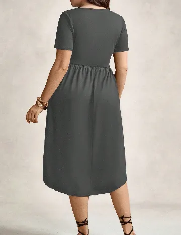Rochie medie SHEIN CURVE, gri