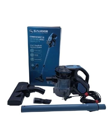 Aspirator vertical fără sac 600w 2 în 1 cu cablu, filtru HEPA Sauber, albastru