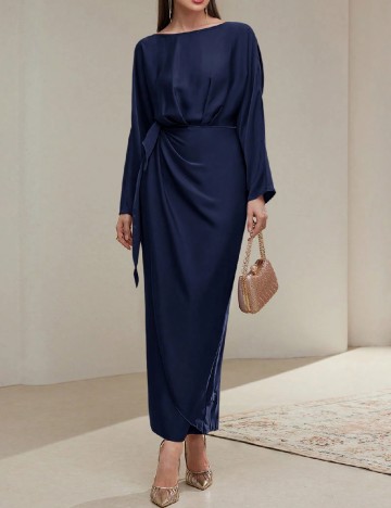 Rochie lunga SHEIN, bleumarin inchis