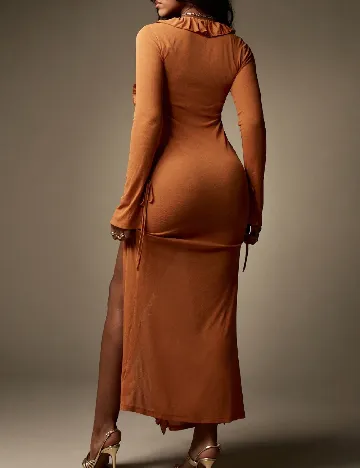 Rochie lunga SHEIN, caramiziu
