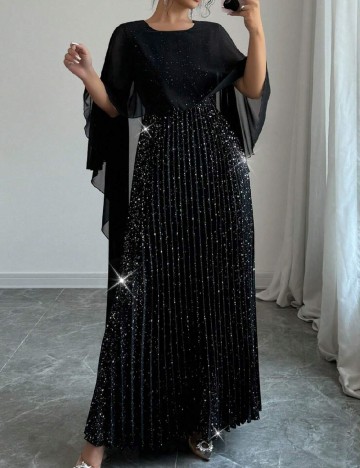 Rochie lunga SHEIN CURVE, negru