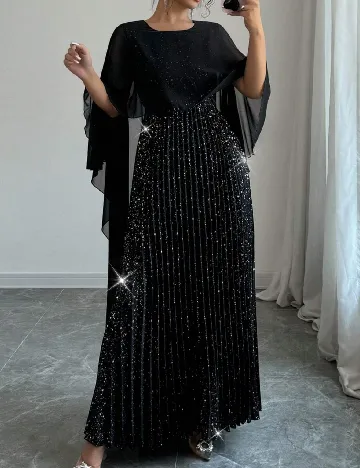 Rochie lunga SHEIN CURVE, negru