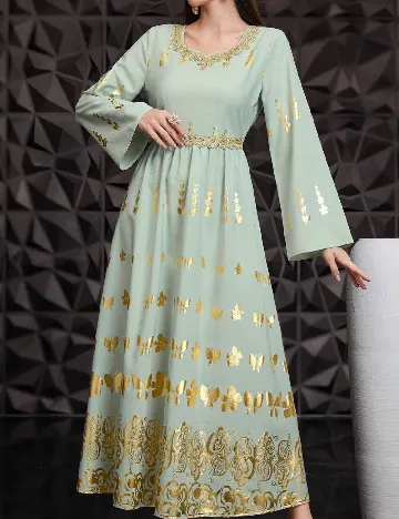Rochie lunga SHEIN, verde
