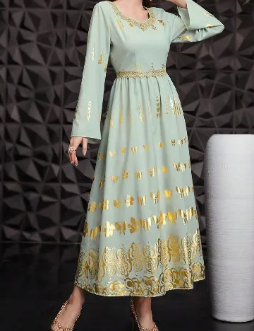 Rochie lunga SHEIN, verde