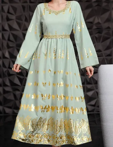 Rochie lunga SHEIN, verde