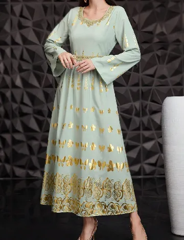 Rochie lunga SHEIN, verde