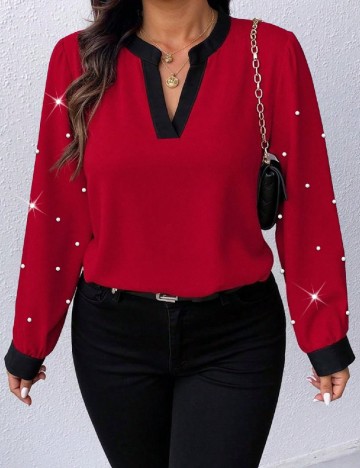 Bluza SHEIN CURVE, rosu
