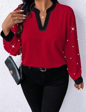 Bluza SHEIN CURVE, rosu