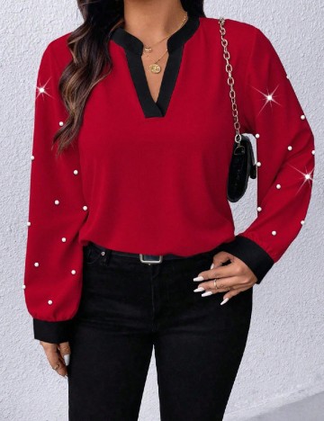 Bluza SHEIN CURVE, rosu