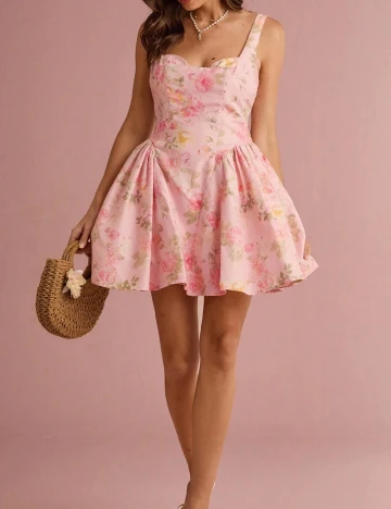 Rochie scurta SHEIN, roz