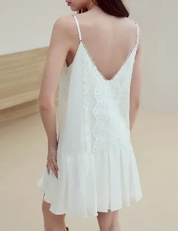 Rochie scurta MOTF, alb