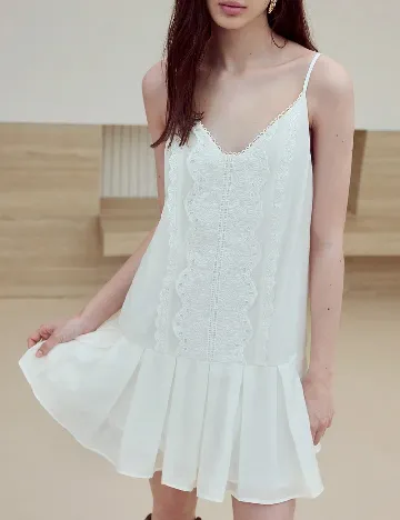 Rochie scurta MOTF, alb