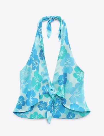 Top Zara, turcoaz