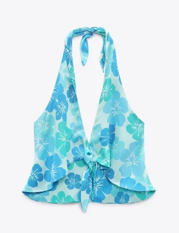 Top Zara, turcoaz